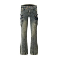 High Street Micro-pull Cargo Jeans Retro