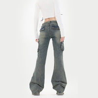 High Street Micro-pull Cargo Jeans Retro