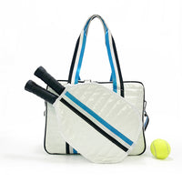Striped Outdoor Neoprene Travel Portable Crossbody Shoulder Tennis Pack