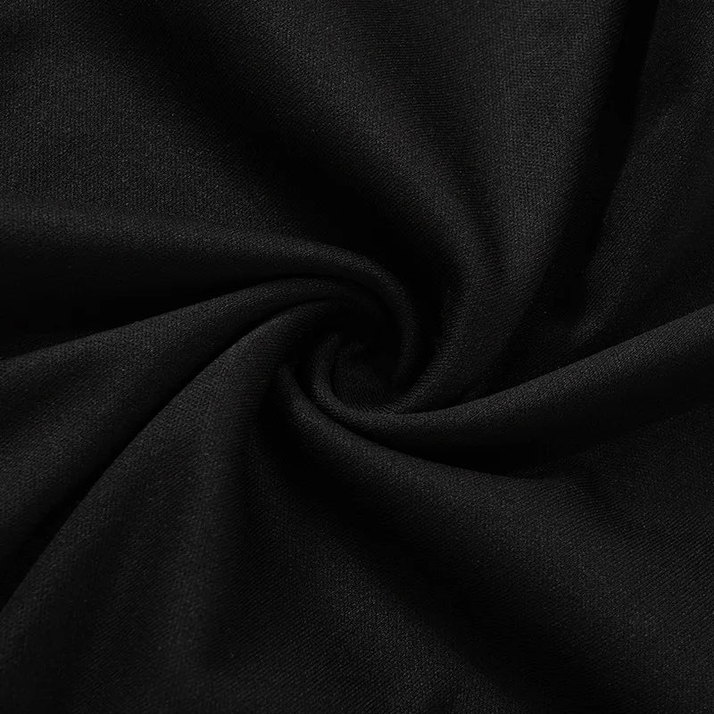 Oshfall Autumn new long sleeved pleated side opening buttocks sexy French dress for European and American women