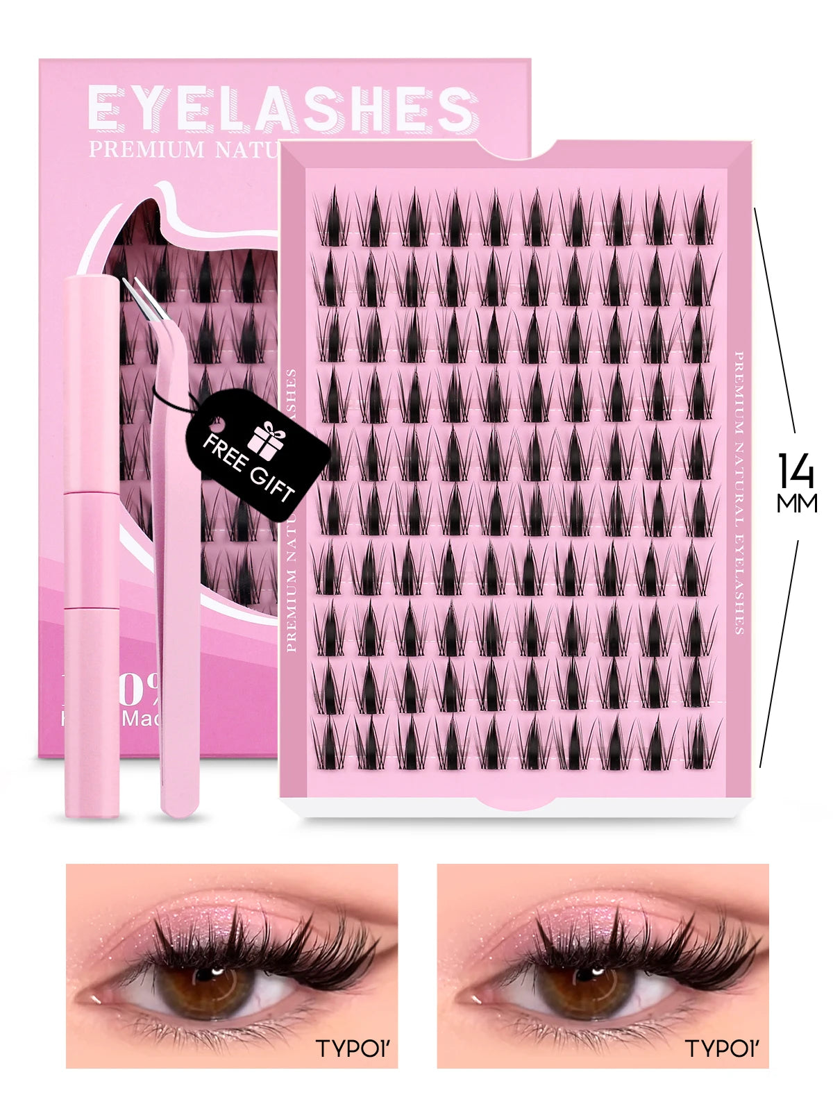 GROINNEYA Cluster Lashes Kit Manga