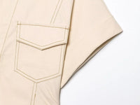 ETJ 2025 traf Spring New 1975 series denim MIDI dress with lapel side zipper fashion wrinkle waist slim elegant dress