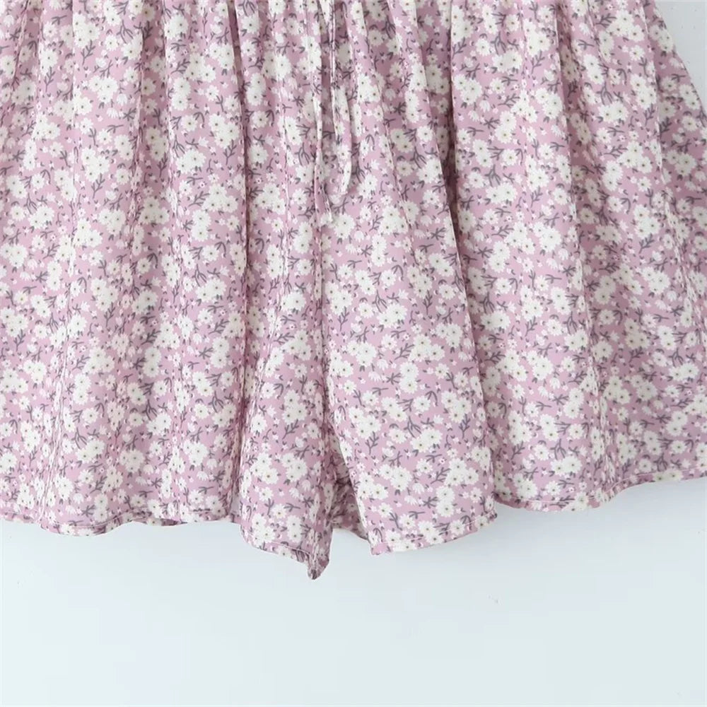 Taop&Za 2024 Summer New Product Women's Fashionable Style, Slim Fit, Sexy Tie up, Hanging Strap, Skirt, and Dress