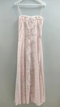 2023 Summer New Dresses For Women Spaghetti Strap Lace Hollow Out Low Cut Sexy A-lin Long Dress Beach Vacation Fashion Vestidos