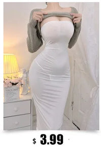 2023 Summer Women's Sexy Temperament V-neck Low cut Velvet sling ceremonial dress Side Split Slim Wrap buttocks Long Dress UR6Y