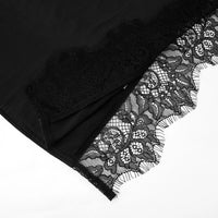 CUTENOVA  2025 Spring And Summer New Solid Color Sleeveless Lace Patchwork Sling High Split Dress Sexy Hottie Fashion Dresses