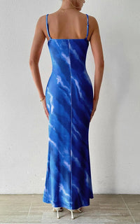 Women's Dresses Blue Jean Print Sleeveless Strapless Midi Bodycon Maxi Dress 2024 Sexy Vestidos Club Party Evening Sundress