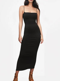 2025 New Spring Summer Women's High Elastic Sleeveless Backless Dress Long Sling Dresses Club Sexy Suspender Dress