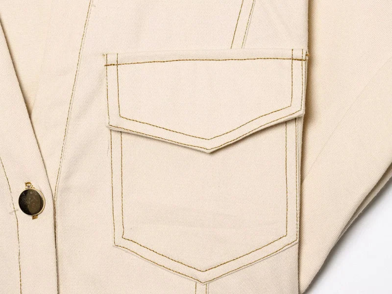 ETJ 2025 traf Spring New 1975 series denim MIDI dress with lapel side zipper fashion wrinkle waist slim elegant dress