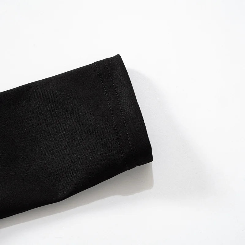 Oshfall Autumn new long sleeved pleated side opening buttocks sexy French dress for European and American women