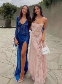 2023 Summer New Dresses For Women Spaghetti Strap Lace Hollow Out Low Cut Sexy A-lin Long Dress Beach Vacation Fashion Vestidos