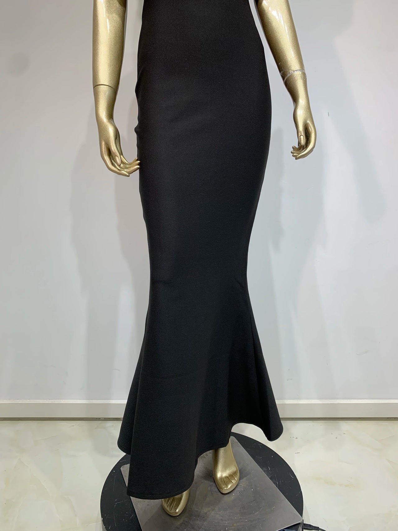 Women Celebrity Summer Sexy Off Shoulder Black Flower Maxi Long Bodycon Bandage Dress 2024 Elegant Evening Club Party Outfit