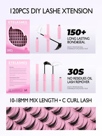GROINNEYA Cluster Lashes Kit Manga