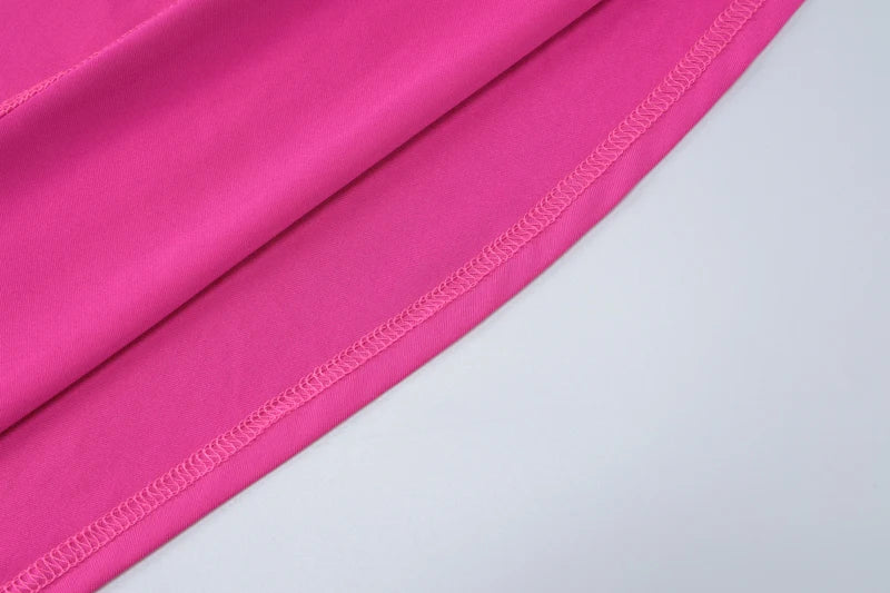 Hugcitar One Shoulder Backless Adjustable Scarf Loop Ruched Sexy Maxi Dress 2024 Women Elegant Y2K Streetwear Festival Outfit