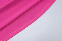 Hugcitar One Shoulder Backless Adjustable Scarf Loop Ruched Sexy Maxi Dress 2024 Women Elegant Y2K Streetwear Festival Outfit