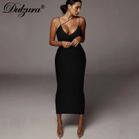 Dulzura Women Party Club Evening Streetwear Leopard Bodycon Midi Dress 2024 Summer Clothes Wholesale Items For Business