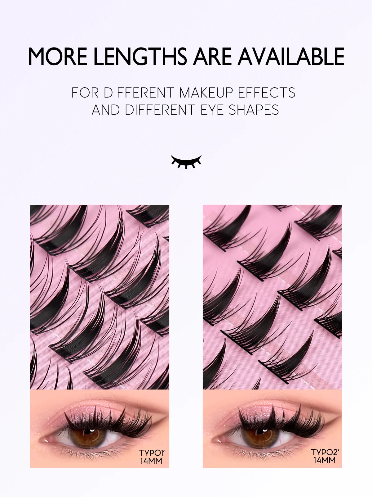 GROINNEYA Cluster Lashes Kit Manga