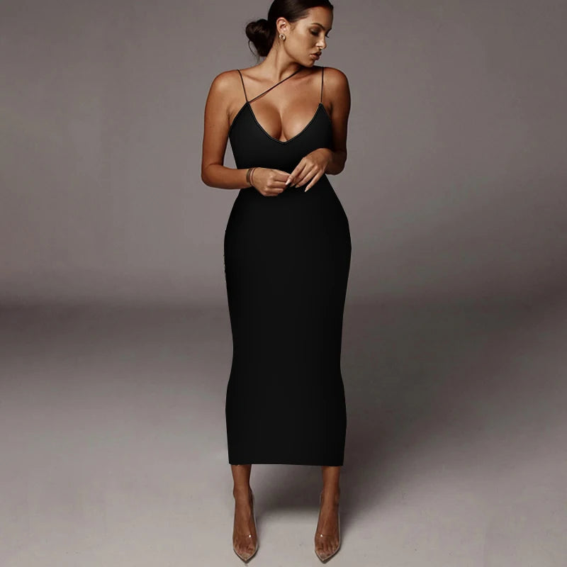 Dulzura Women Party Club Evening Streetwear Leopard Bodycon Midi Dress 2024 Summer Clothes Wholesale Items For Business