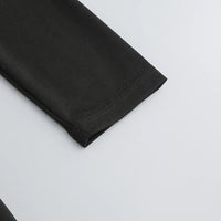 Women's New Sexy Black Decorative FlowerBreast wrapping Dress, Fashion Slim Fit Open Back Bottom Split Party Dress Long