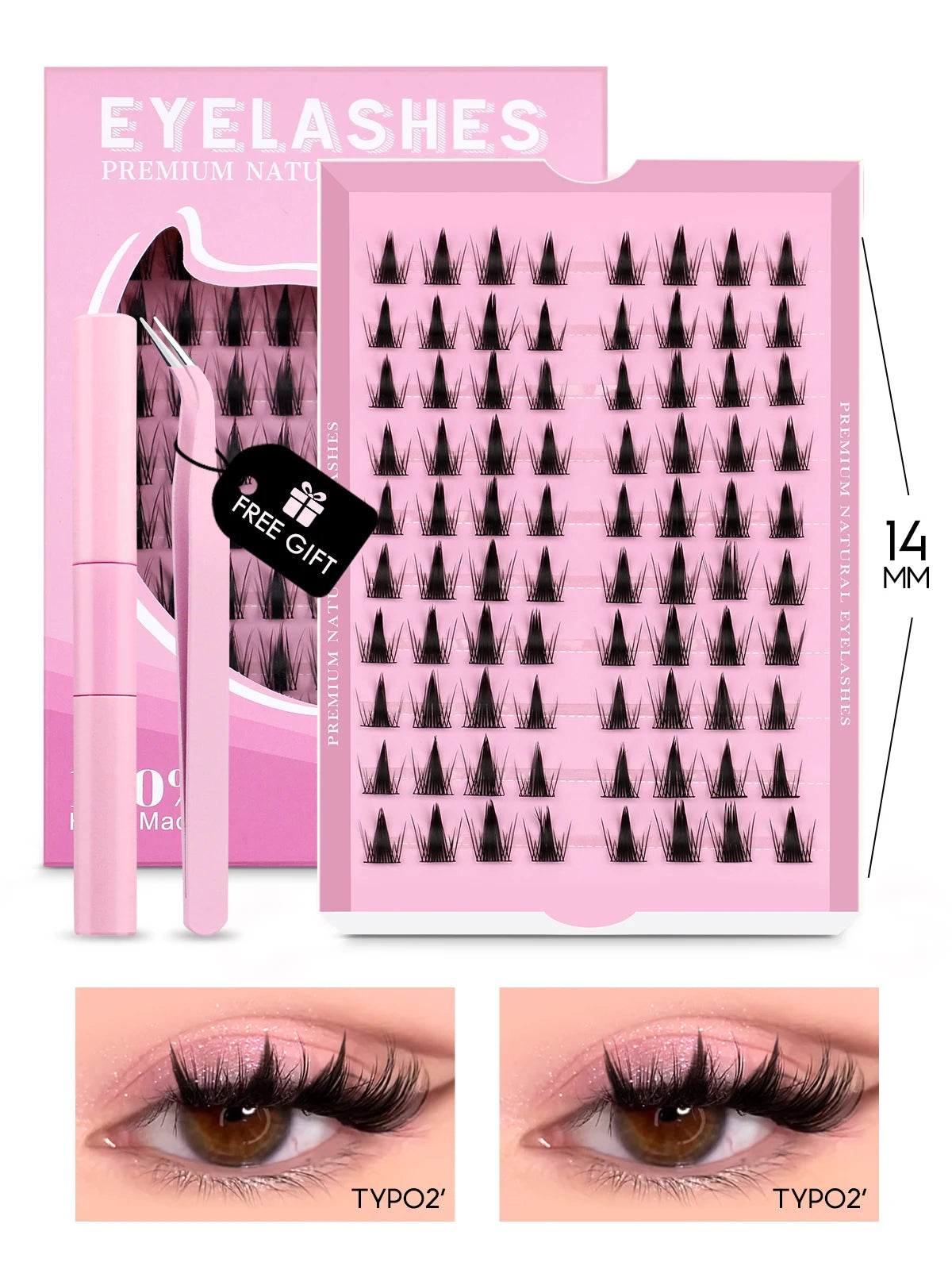 GROINNEYA Cluster Lashes Kit Manga