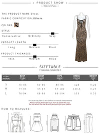 Weird Puss Spaghetti Strap Women Dress Leopard Print Sexy Sensual Backless Sleeveless Bodycon Summer Vacation Beach Partywear
