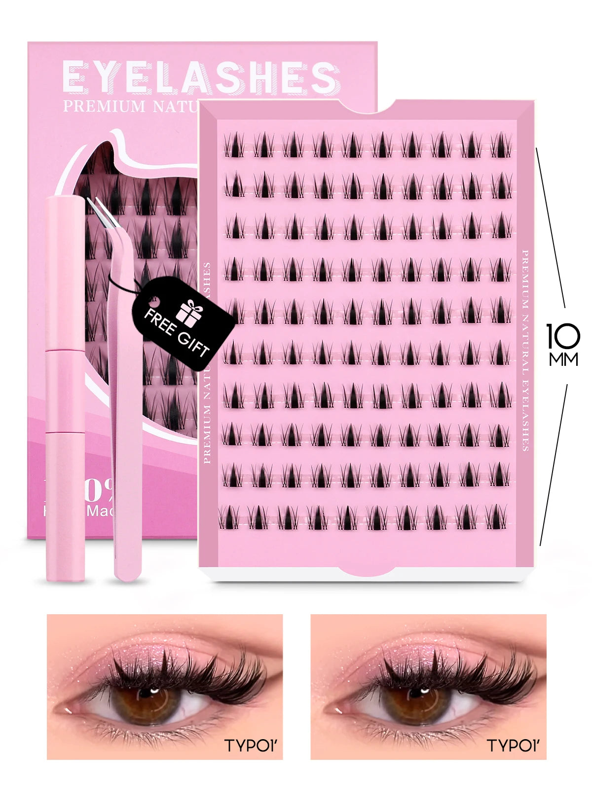 GROINNEYA Cluster Lashes Kit Manga