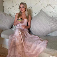 2023 Summer New Dresses For Women Spaghetti Strap Lace Hollow Out Low Cut Sexy A-lin Long Dress Beach Vacation Fashion Vestidos