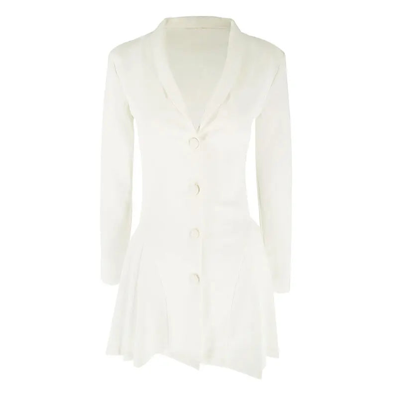 Solid Sexy A-Line Dresses New Autumn Women Streetwear Fashion Long Sleeves V-Neck Casual Slim Dress Club Party Female Dresses