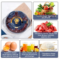 Electric Meat Grinders 5L Food Crusher Stainless Steel Multifunctional Vegetable Slicer Processor Blenders