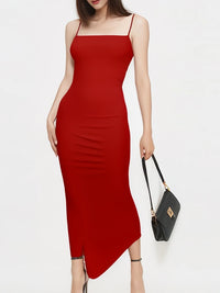 2025 New Spring Summer Women's High Elastic Sleeveless Backless Dress Long Sling Dresses Club Sexy Suspender Dress