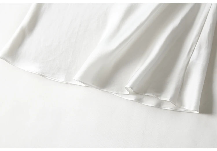 SuyaDream Woman Mini Dress 19mm 100%Real Silk Sleeveless Solid Spaghetti Strap Sleep Dresses 2025 Elegant Chic Clothes