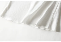 SuyaDream Woman Mini Dress 19mm 100%Real Silk Sleeveless Solid Spaghetti Strap Sleep Dresses 2025 Elegant Chic Clothes