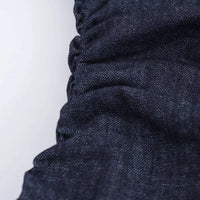 ETJ 2025 traf Spring New 1975 series denim MIDI dress with lapel side zipper fashion wrinkle waist slim elegant dress