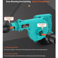Electric Air Blower Garden Cordless  Vacuum Cleaner Dust Computer Collector Handheld Power Tools For Makita Battery