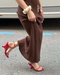 Tossy Sleeveless Knitwear Turtleneck Long Dress Female Slim Elegant Fashion Autumn 2023 Ribbed Knit Dress For Women Maxi Dress