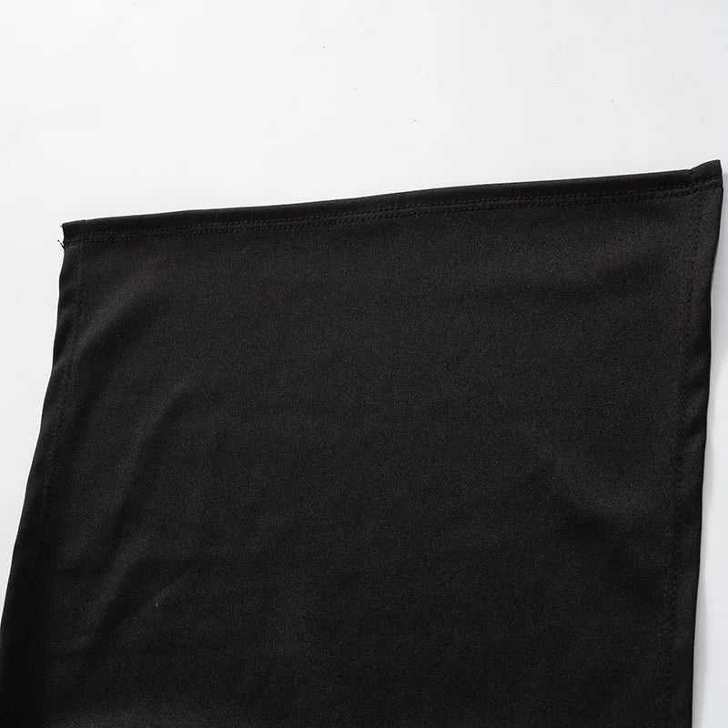 Goth Dark Cosplay High Split Side Sexy Sleeveless Dresses Gothic High Waist Y2k Slim Women Dress Harajuku Summer Night Clubwear