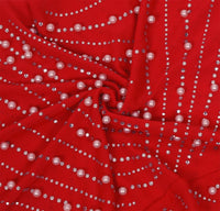 Sexy Pearls Rhinestone Party Dresses Women Elegant Nightclub Feather Birthday Dress Long Sleeve Mesh Sheer Bodycon Dress