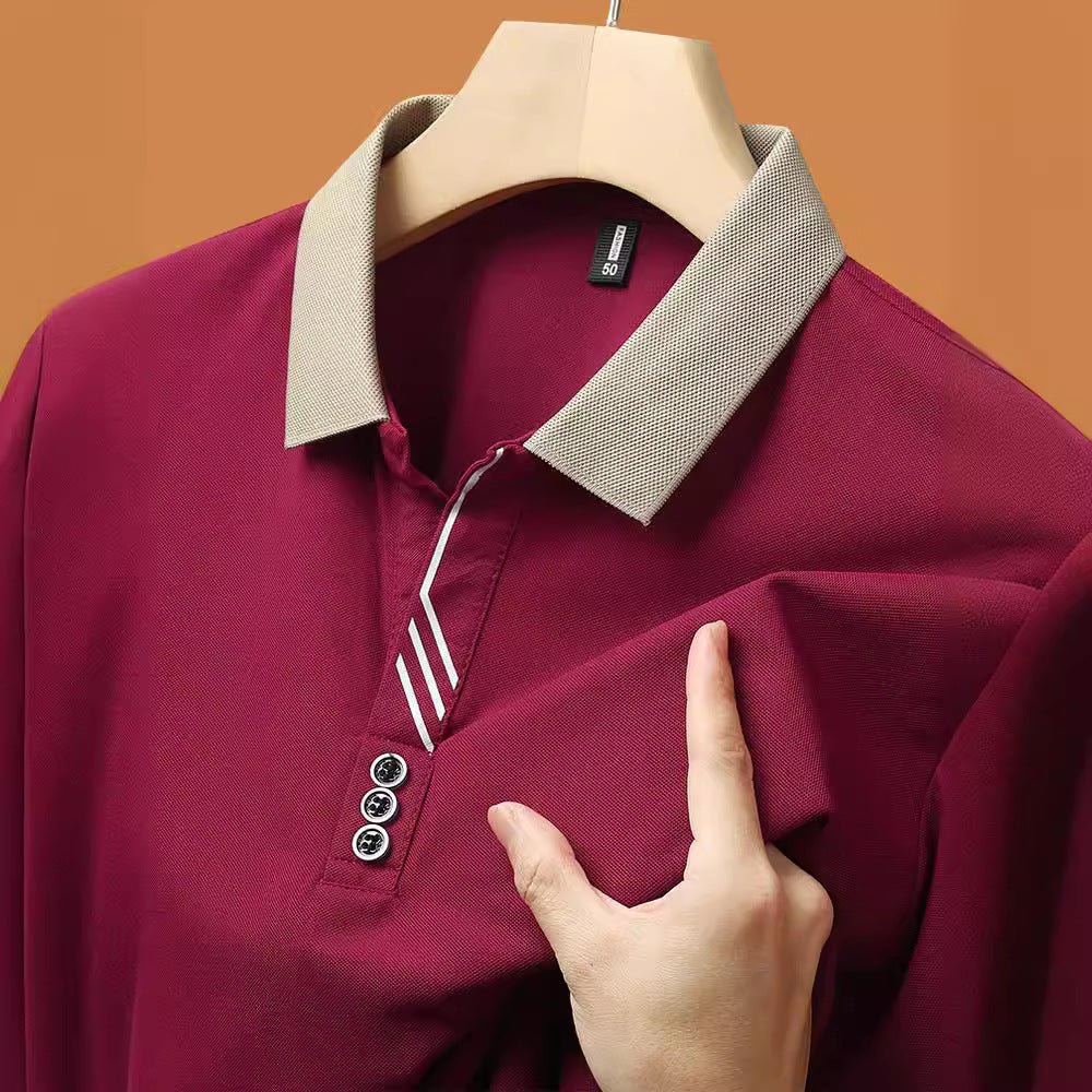Men's Short-sleeved T-shirt Lapel Polo Shirt