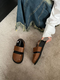 Retro Raise The Bottom One Strap Two-way Breathable Closed Toe Sandals
