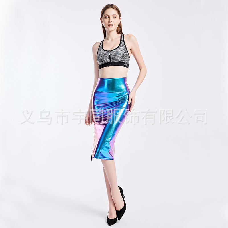 Hip Skirt All-match Tutu Split Middle Women