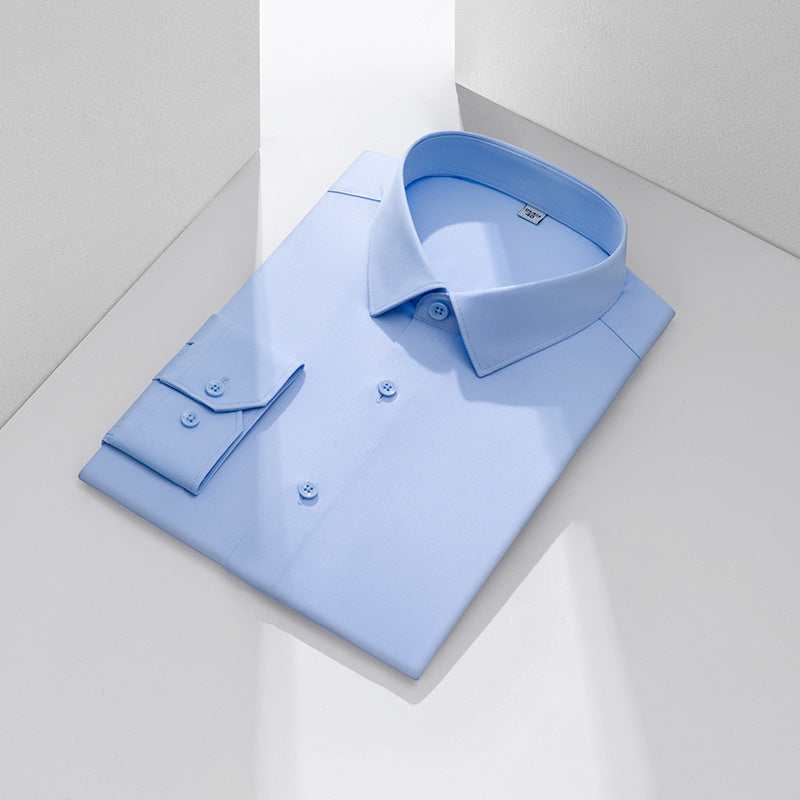 Three-proof Shirt Men's Long-sleeved Bamboo Fiber
