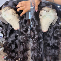 Former Lace Wig Woman With Long Black Curly Hair