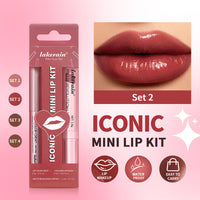 Three Lip Gloss Suit Lasting Waterproof Colorfast
