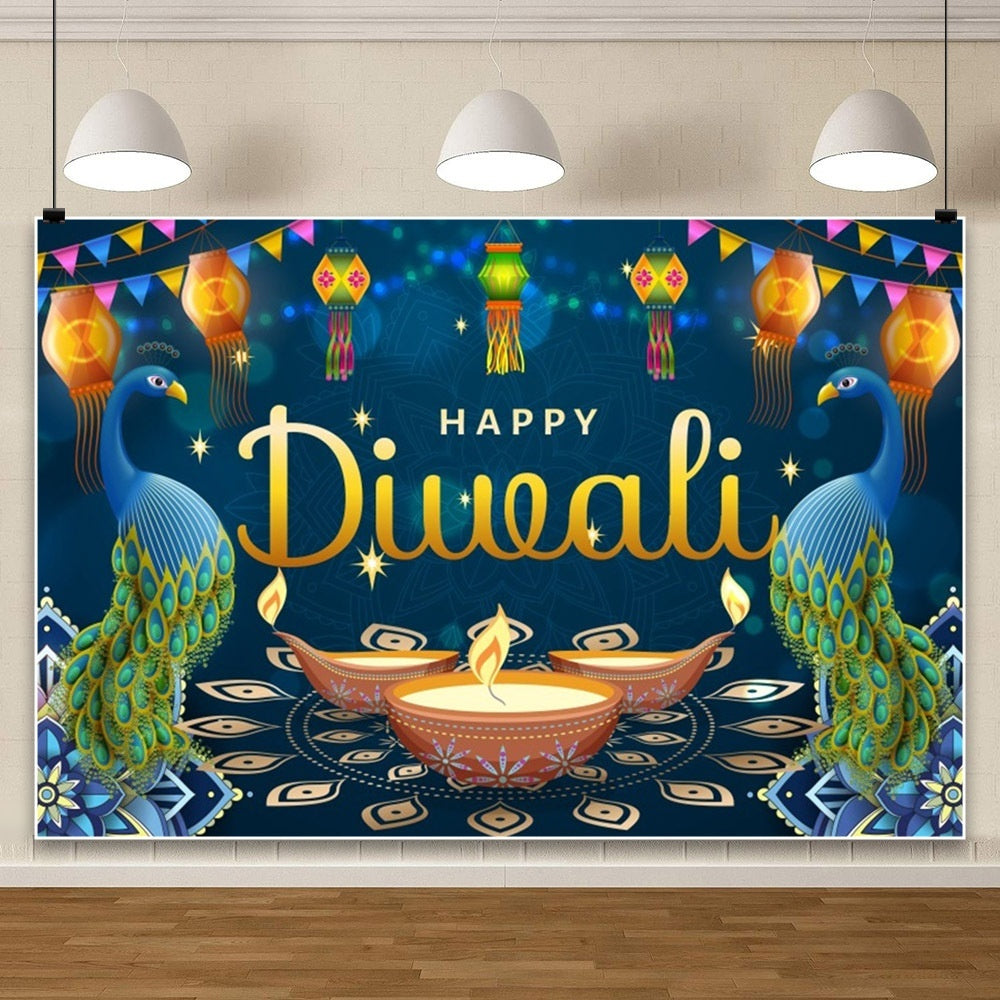 Hanukkah Diklight Festival Scene Atmosphere Photo Material Photographic Background Cloth