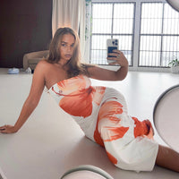 Women's Summer New Leisure Vacation Tube Top Dress