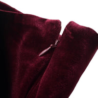 European And American Fashion Velvet Temperament Wave Skirt