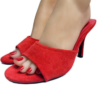 French Style Metal Leathern Stiletto Heel Women's Sandals