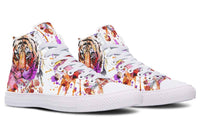 Printed Couple High-top Canvas Shoes