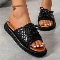 Women's Sandals Plus Size Lace Up Slippers
