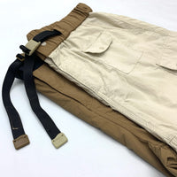 Men's Summer Wide-Leg Shorts American 3D Pockets Outdoor Quick-Dry Checkered Loose Fit Multi-Pocket Mid-Length Cargo Work Pants